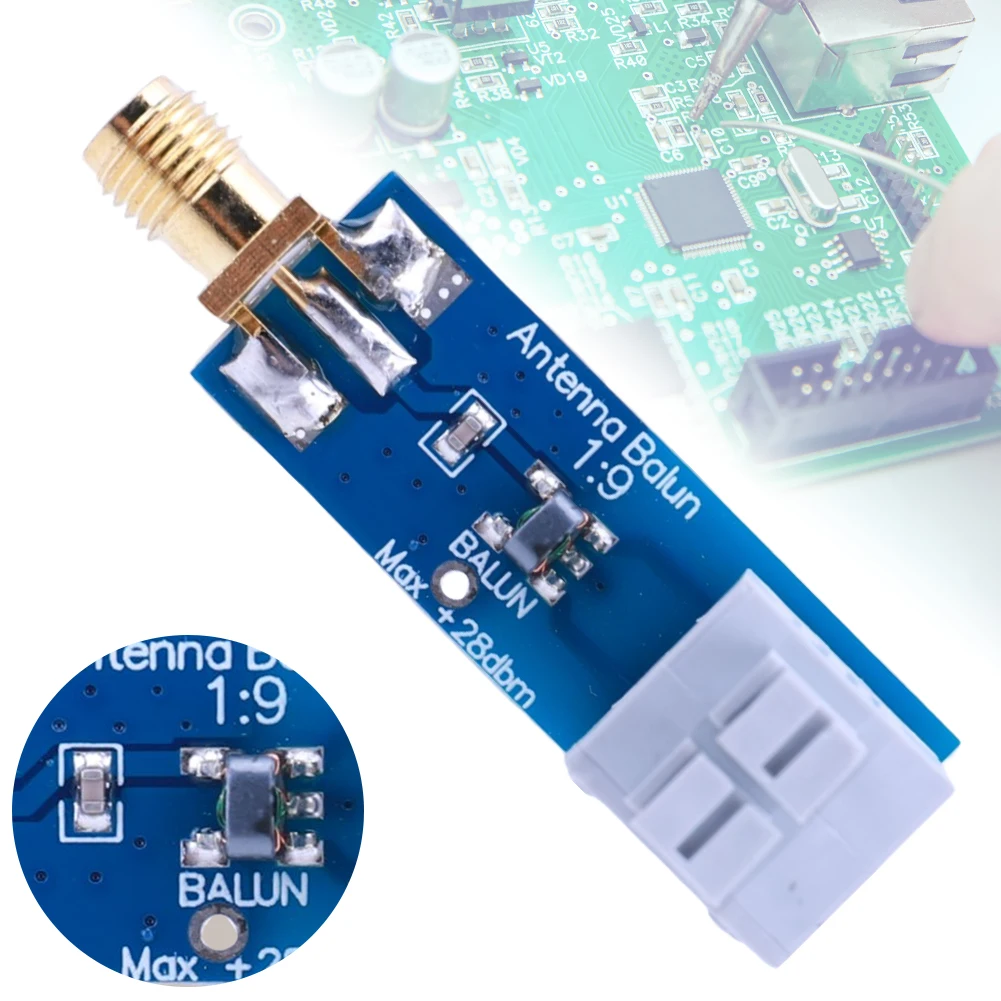 Antena HF de cable largo Balun de 1 a 9 para RTL-SDR de 160M a 6M con protección ESD para dispositivo Ham It Up