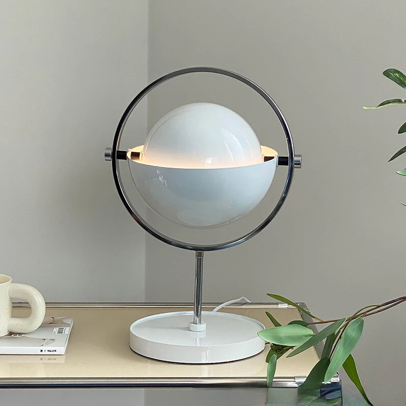 

Postmodern fashion semi-circular bedside bedroom table lamp Nordic style living room model room personality flip table lamp