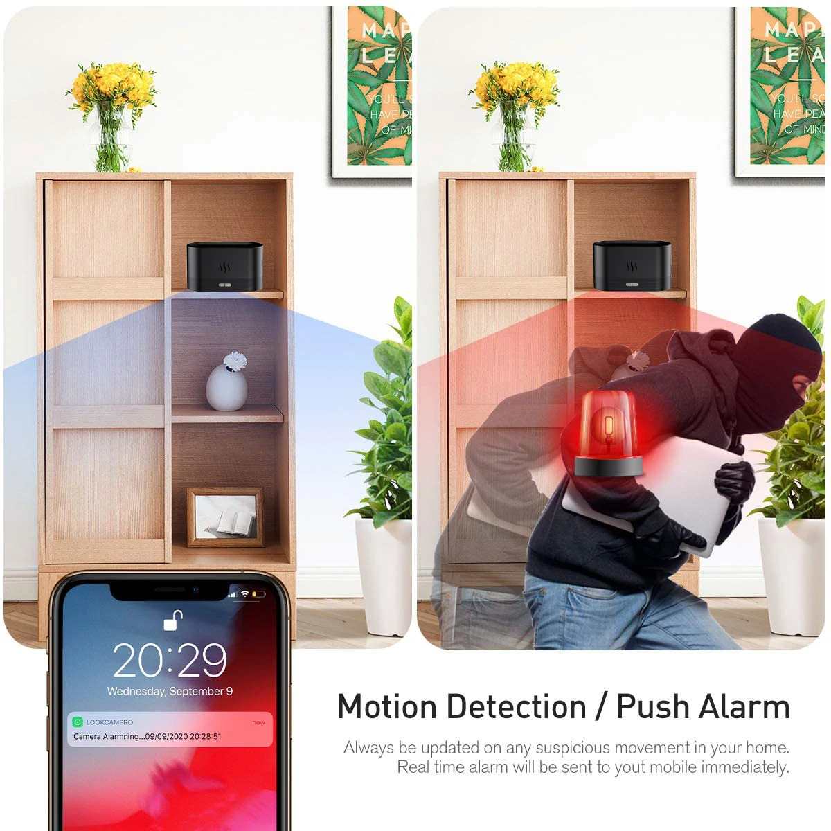 HumidifierMini Camera HD Wifi  spray  Home Security Monitoring Smart tabletop decoration Vision View Alarm DVR Camcorder