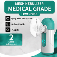 JUSTLANG Auto-clean Inhaler Mesh Nebulizer Handheld Asthma Portable Ultrasonic Mesh Atomizer Silent Inhaler for Adult Kids