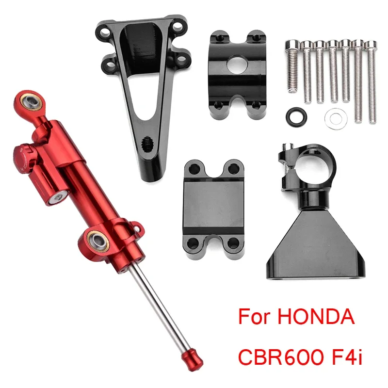 

Motorcycle Steering Stabilizer Damper Mounting Bracket Kit For HONDA CBR600 F4i 1999 2000 2001 2002 2003 2004