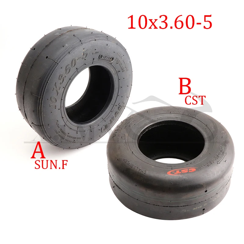 

Go Kart Tubeless Tire Front Wheel 10x3.60-5 Drift Kart Racing Vacuum Tire