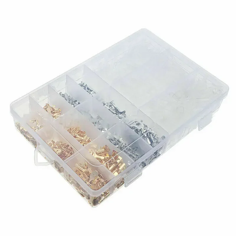 900PCS Assorted Crimp Terminals Electrical Wire Connector Spade Auto Car Kit Set For Automotive Electrical Wiring Repair