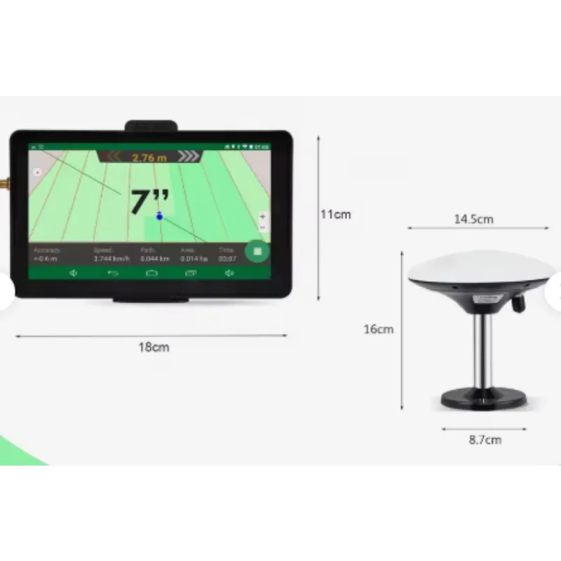 7-inch/9-inch Agricultural Tractor Navigation Car System Built-In Automatic Driving GPS For Tractor Sprayer For Spraying in Farm