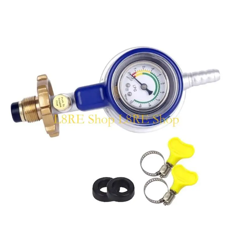 L8RE Explosions Proof Gas Regulator Low Pressure Valves with Monitoring Gauge