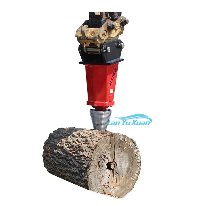 Upgrade Version Forestry Wood Cone Splitter For Excavator/Portable Screw Log