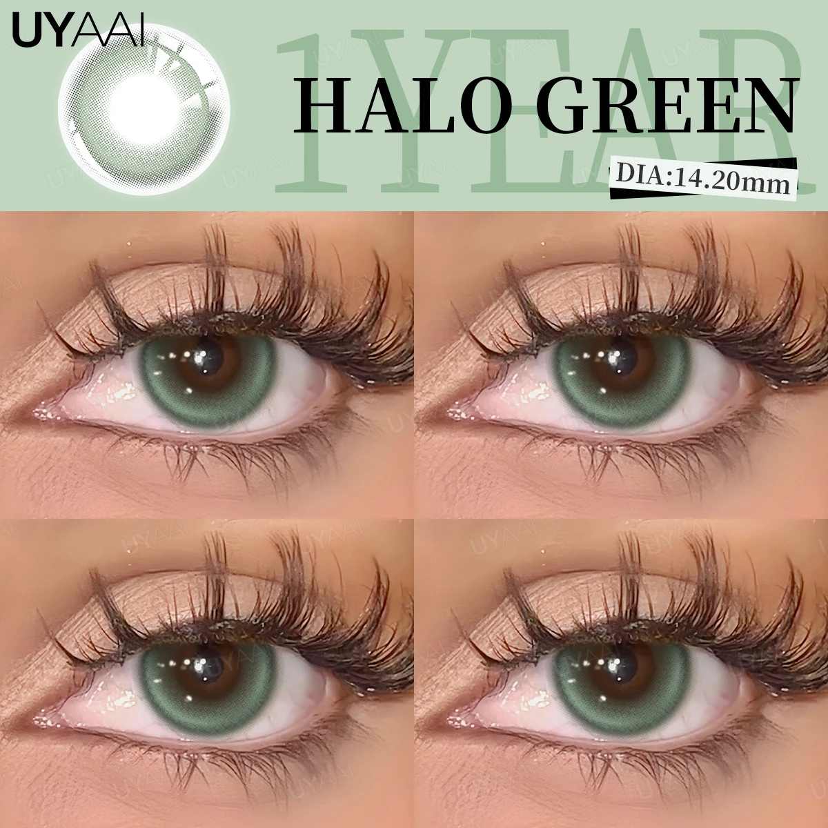 UYAAI 1 Pair Colored Contact Lenses for Eyes New Purple Lenses Cosmetics Blue Eye Lenses Color Natural Gray Lenses y2k Colorcon