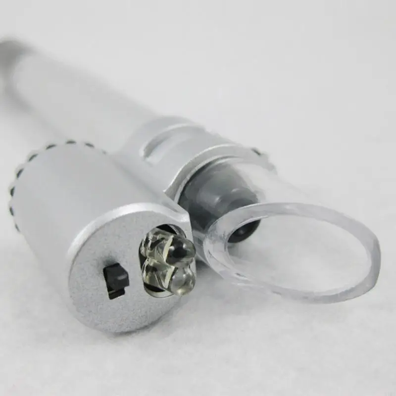 37ME Pen Microscope MicroPen 50X Mini LED Magnifier Microscope Jewelers Loupe Pocket