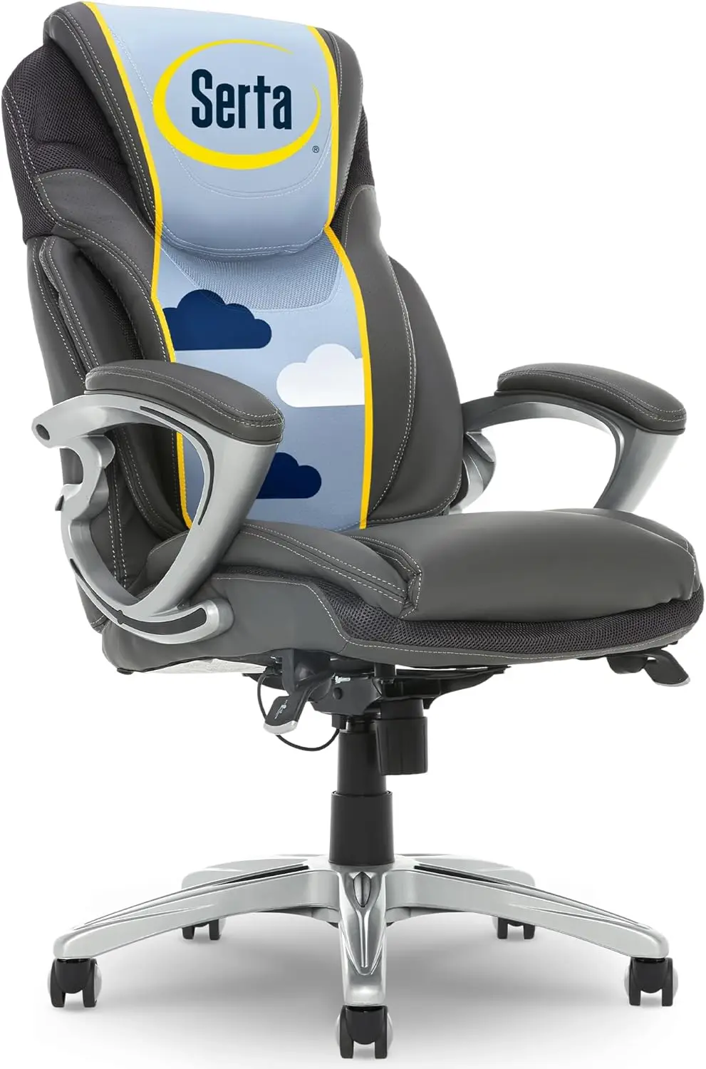 Bryce Executive Office Chair, Ergonomic Computer DeskChair with Patented AIR Lumbar Technology, Comfortable Layered Body Pillows