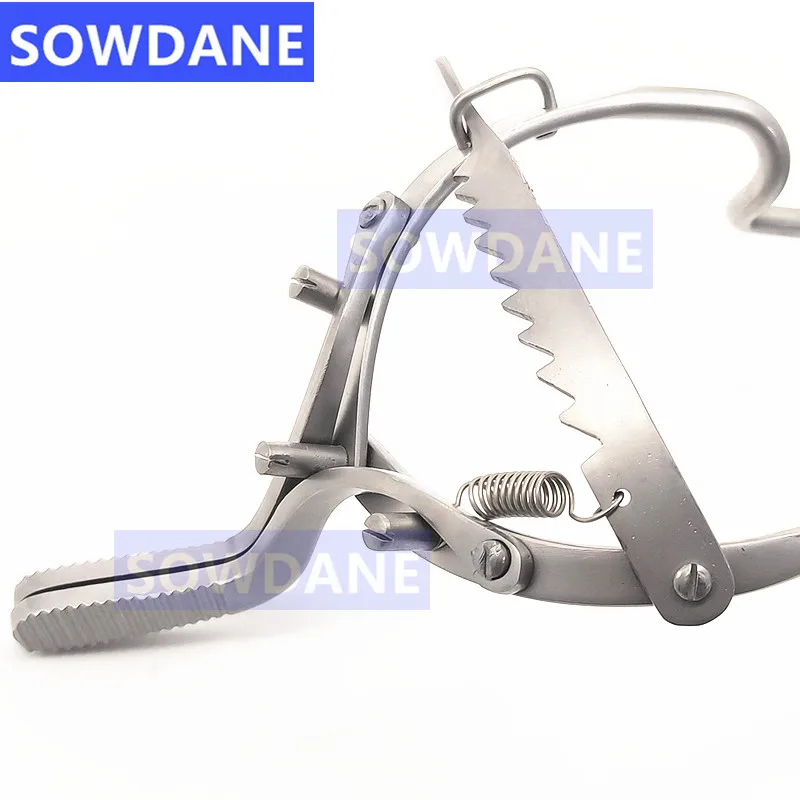 Dental Implant Adjustable Mouth Opener Gag Whitehead 13cm Length Stainless Steel Sand Blasting Teeth Whitening Retractor Tool