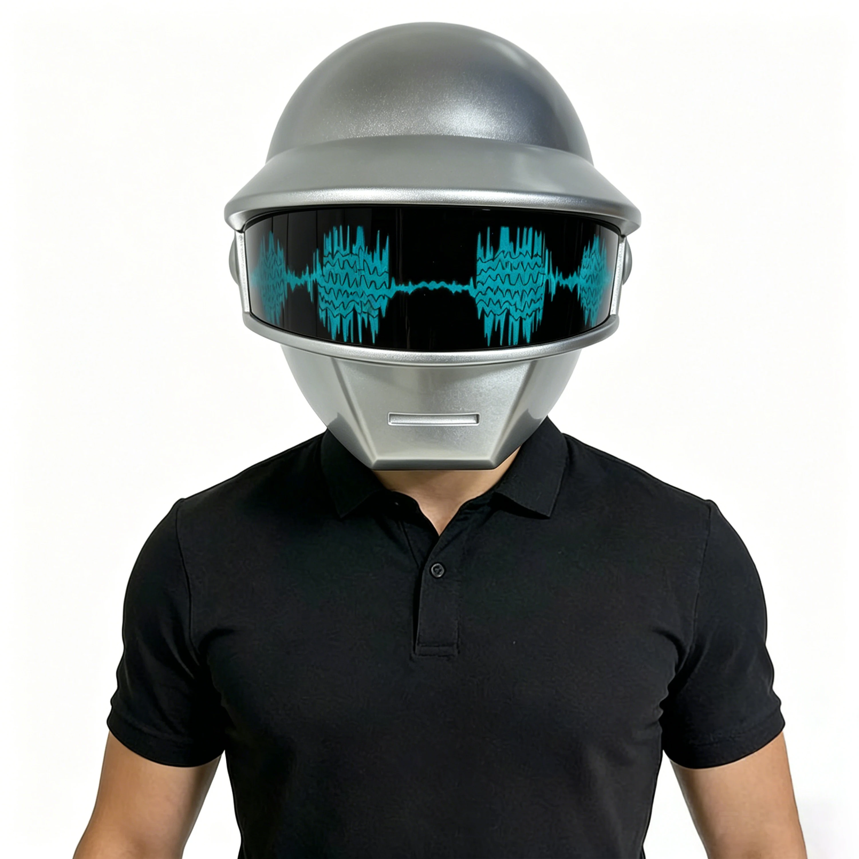 Daft Punk Helmet Cyberpunk Steampunk Motorcycle Cosplay Mask Adult Roleplay Halloween Prop Glowing Gift