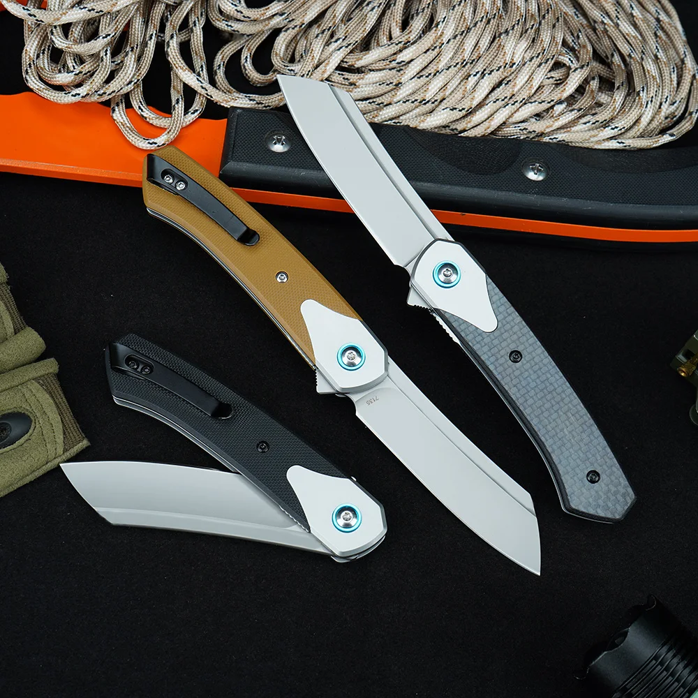 CR 7135 Folding Knife High hardness Pocket Knives D2 Steel Outdoor Camping Portable Carrying Tanto Knife Jackknife Multitool - view 5