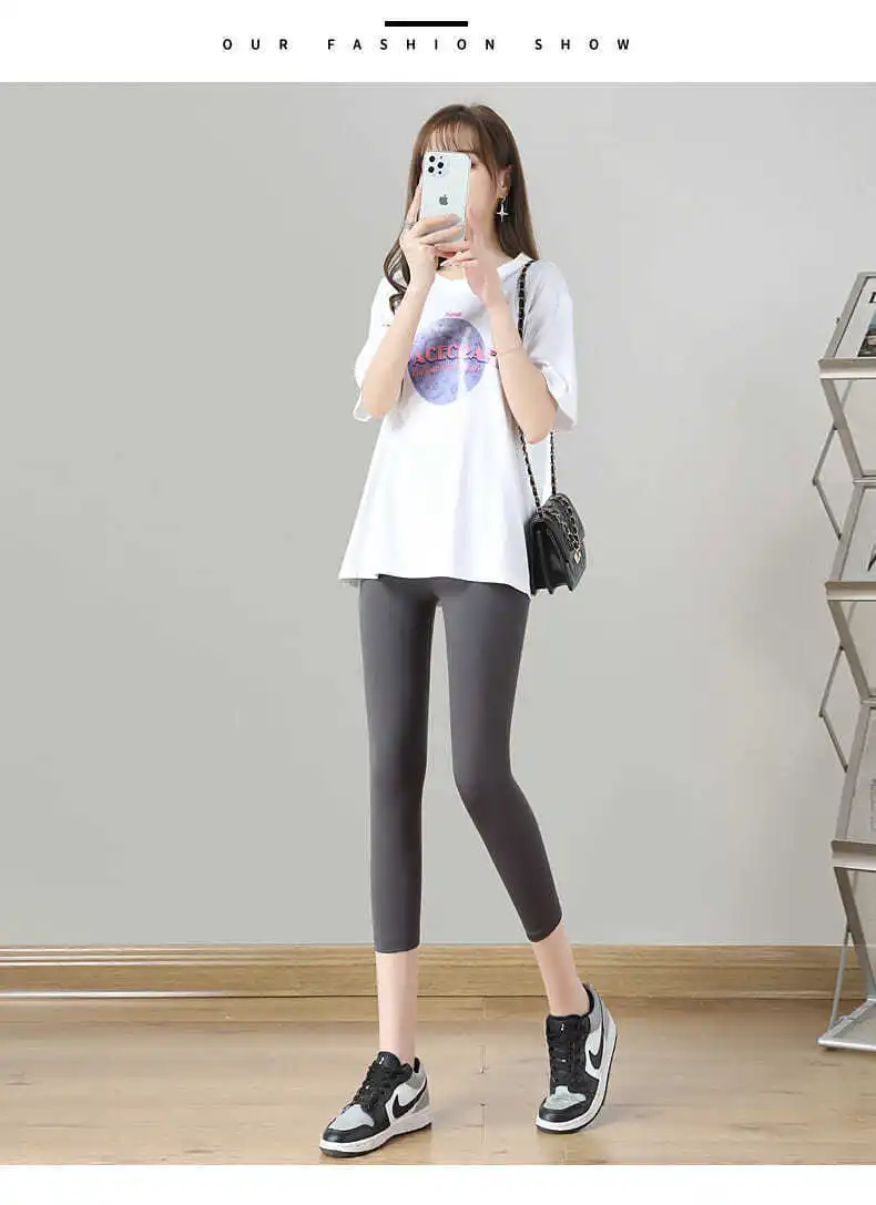 Pantalones de punto a rayas para mujer, cintura alta, aspecto urbano a la moda, pantalones informales de primavera para todos los días, ropa de calle elegante y cómoda a la moda