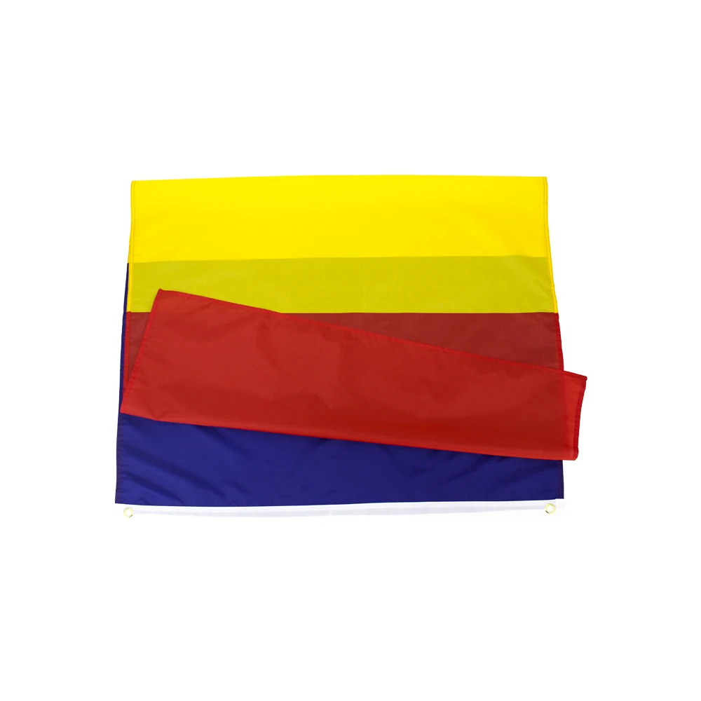 LeaFLAG Romania Flag 90x150cm Hanging blue yellow red ro rou Romania flag Polyester For Decoration