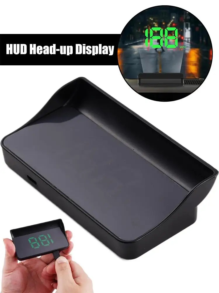 HUD – affichage tête haute GPS pour voiture, compteur de vitesse numérique universel KM/H, projecteur de pare-brise MPH, vitesse électronique automatique P9P6