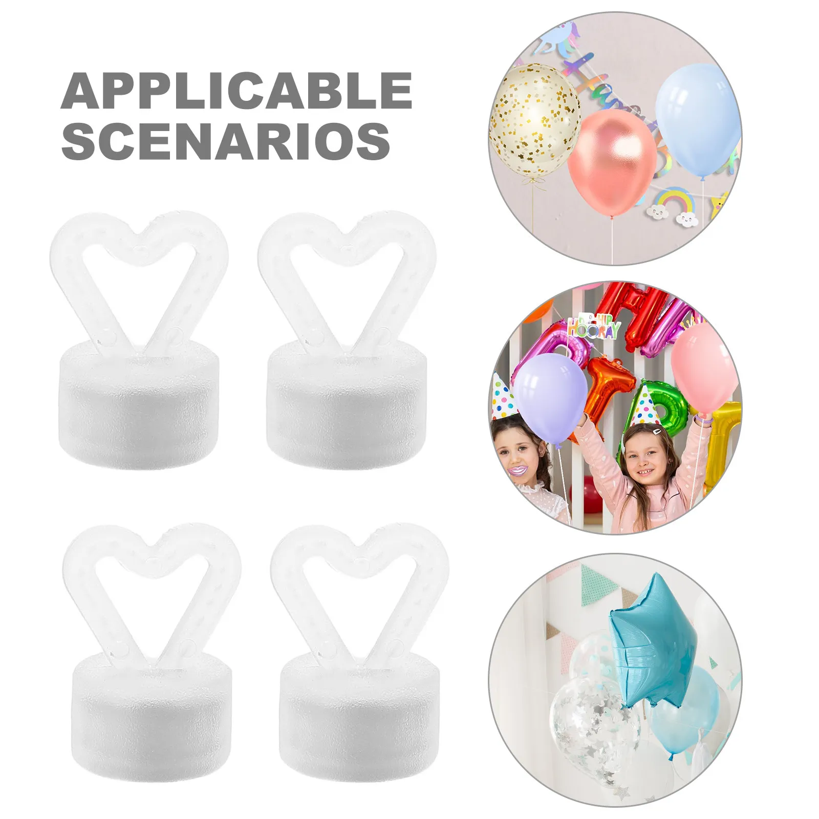 

6Pcs Balloon Weights Floating White Weight for Helium Wedding Prom Celebrations Birthday Party Celebration Decoration Supplies
