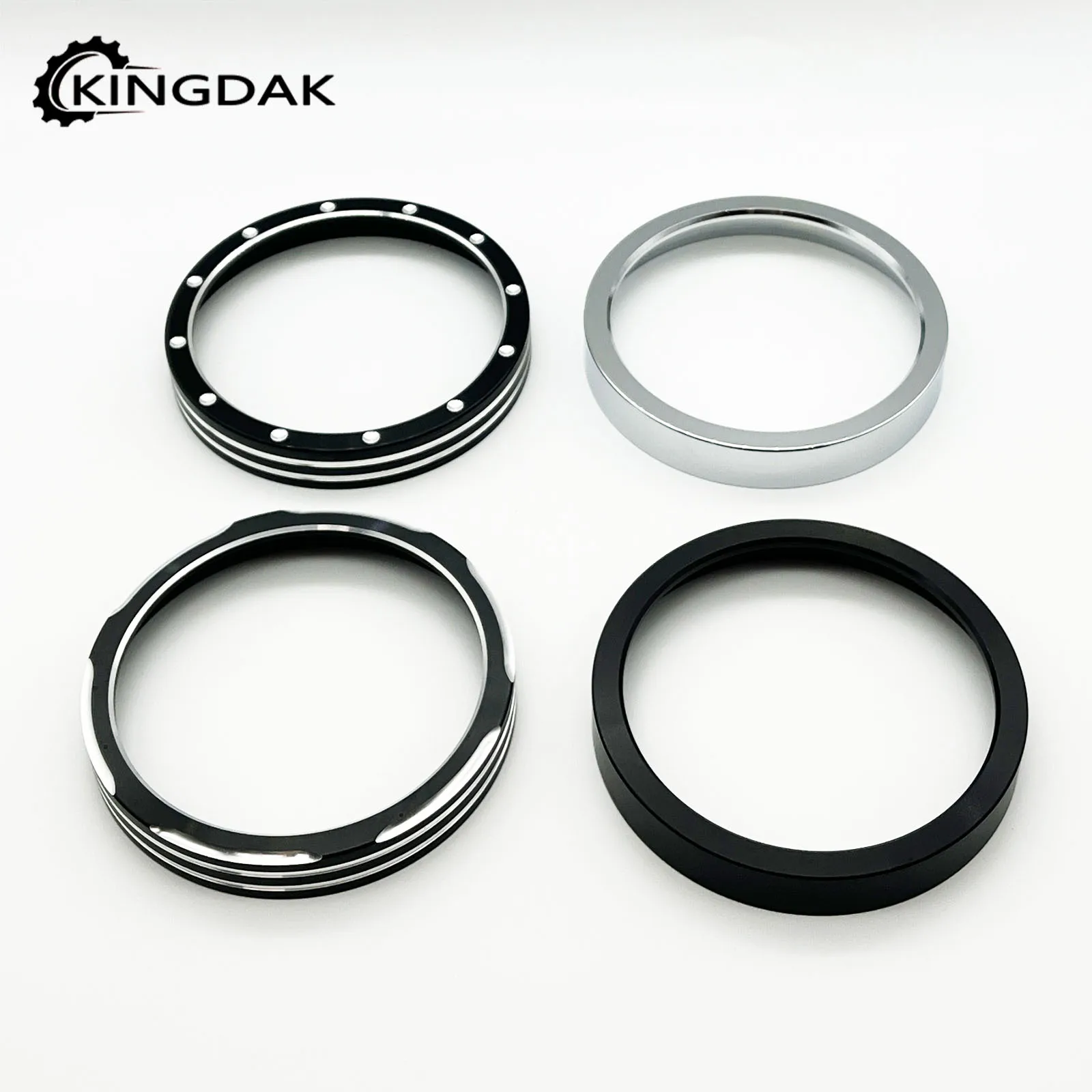 Motorcycle Speedometer Intrument Gauge Bezel Trim Ring Aluminum Fit For Harley Sportster XL883 XL1200 Dyna Low Rider Street Bob