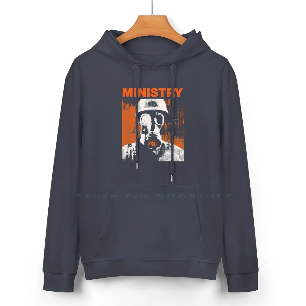 Ministry – Orange Gas Mask Pure Cotton Hoodie Sweater 24 Colors Alice In Chains Malcom Young Sylvaine Cyndi Lauper Ministry