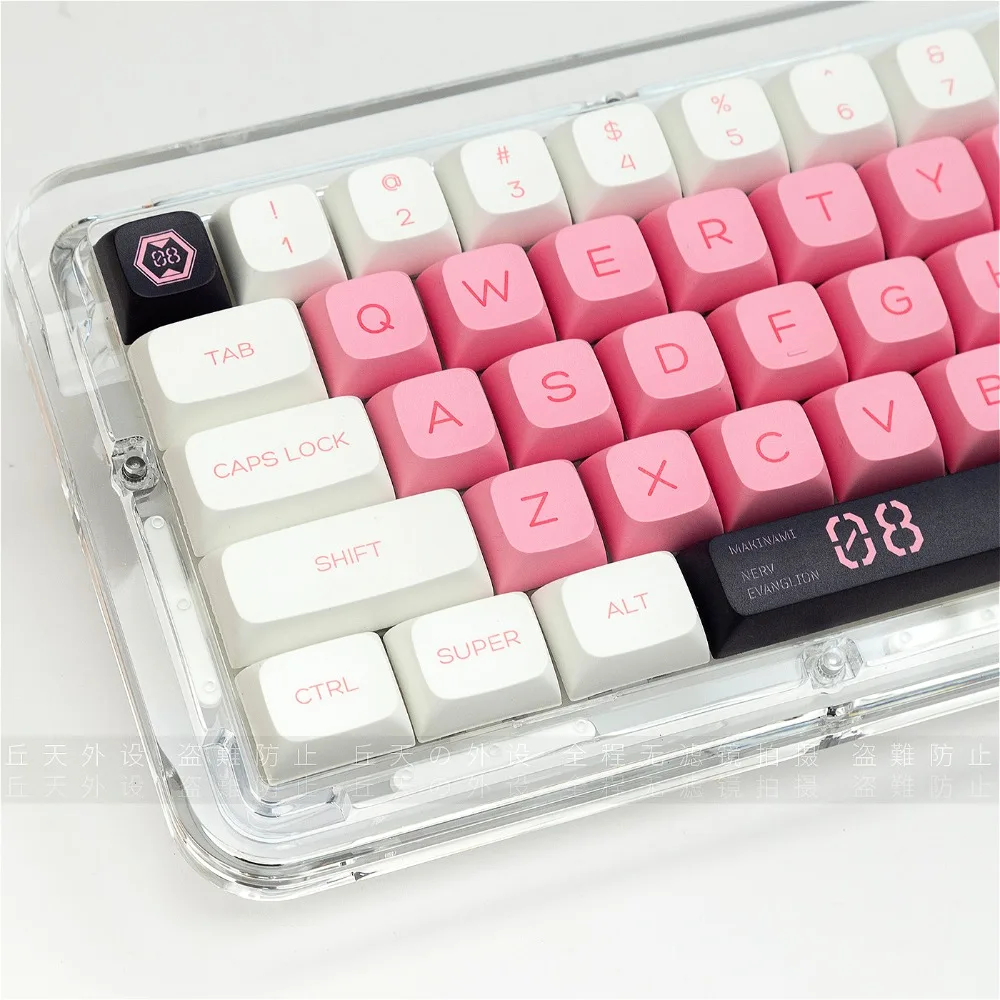 

Pink Keycaps Eight Theme XDA Height BPT Material Keycap Set for HI75 98 99 104 F87 and Other Mechanical Keyboards