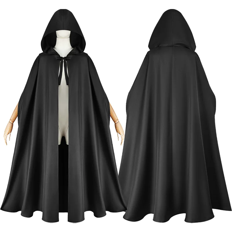 

New Gothic Witch Vampire Cosplay Costume Hooded Cloak Capes Medieval Women Men Retro Roleplay Fantasia Party Halloween Outfits