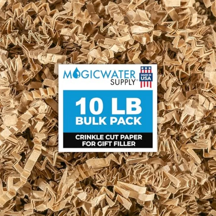 

Бумага MagicWater Crinkle Cut для подарочных корзин - идеально подходит для наполнения корзин, подарочных коробок, подарков для подружек невесты, рождественских подарков.