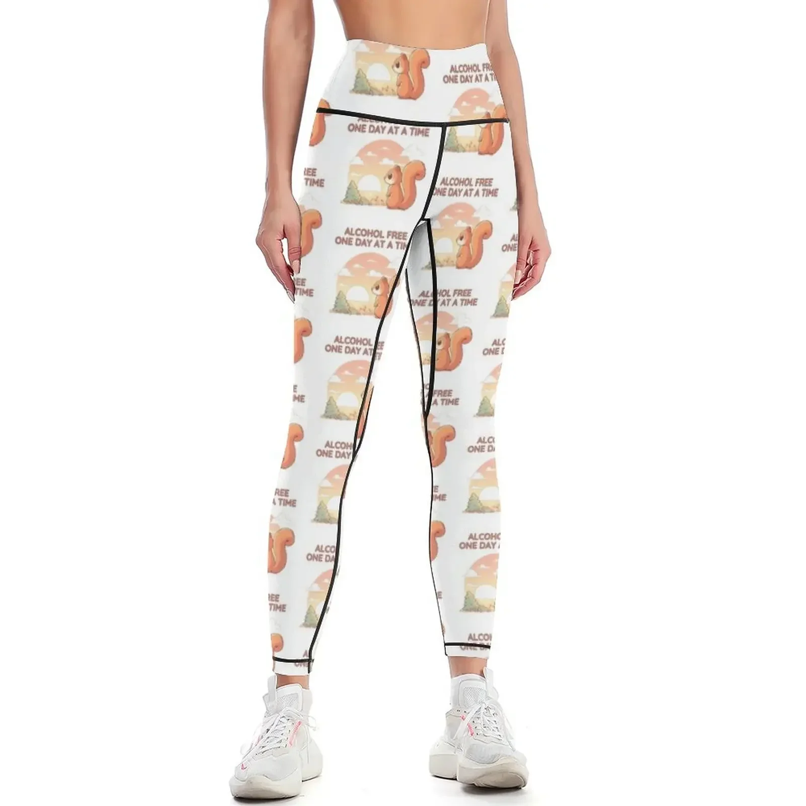 

Alcoholics Anonymous Squirrel Leggings legging pants raises butt Leginsy push up for fitness gym's sportswear Womens Leggings