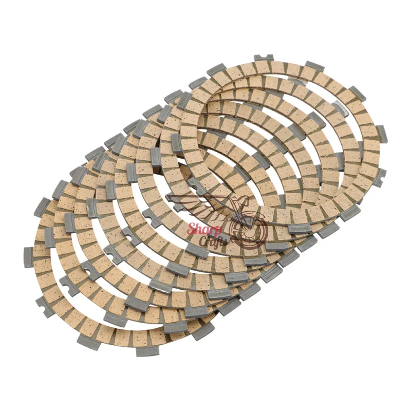 8pcs Motorcycle Engine Clutch Friction paper-base Kit For KAWASAKI NINJA ZX636 636 ZX6R ZX - 6R 05 06 07 08 09 10 11 2005 - 2014