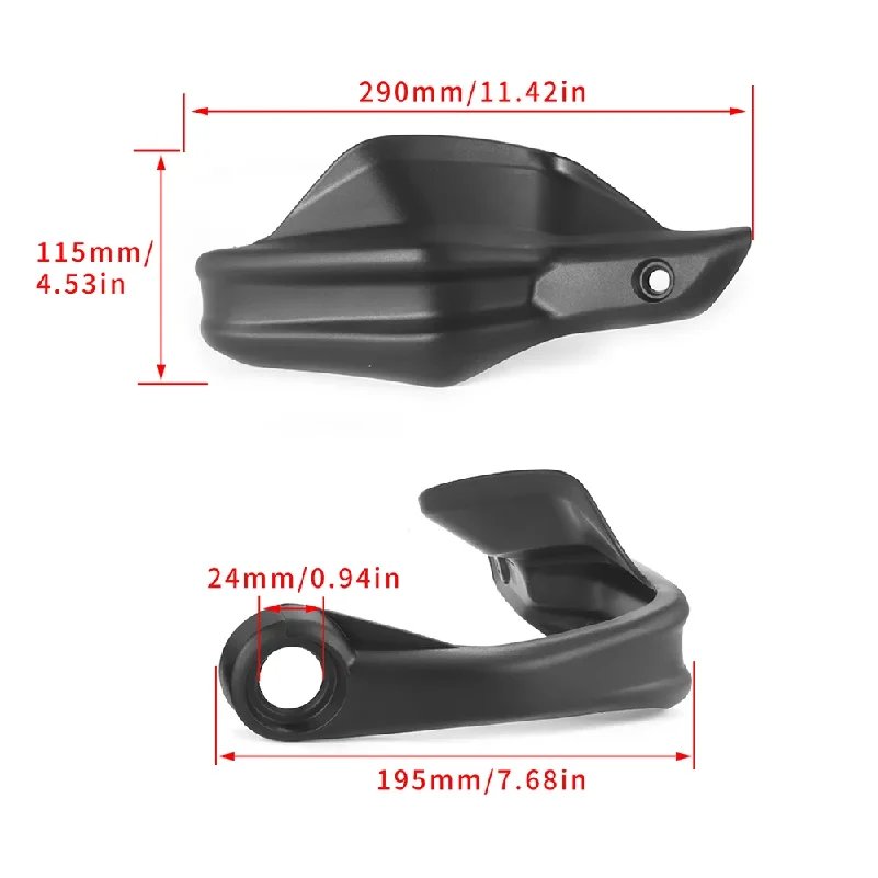 Motorcycle Handguard Hand Protection Wind Shield Hand Guards Cover Black/ Carbon look For BMW R 1200 GS Motorbike Accessories view 2