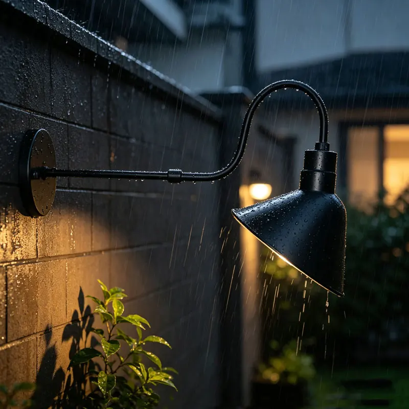 

Waterproof Outdoor Wall Lamp Metal Wall Sconce Industrial Retro E27 Waterproof Exterior Wall Light for Porch Garage Courtyard Ba