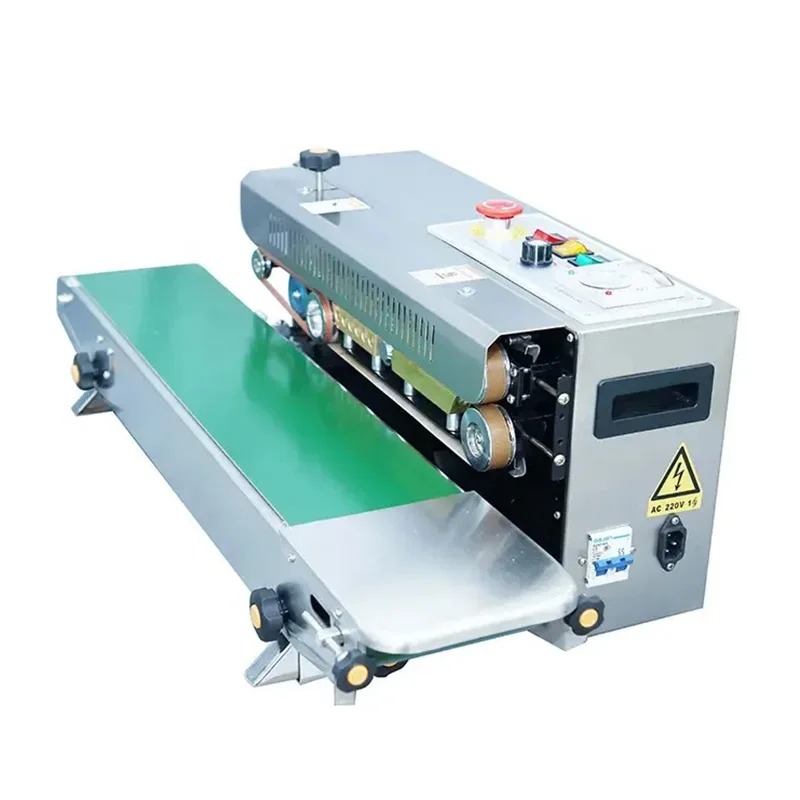 FR900S Continuous Sealing Machine Bags Band Sealer Machine with Date Printing