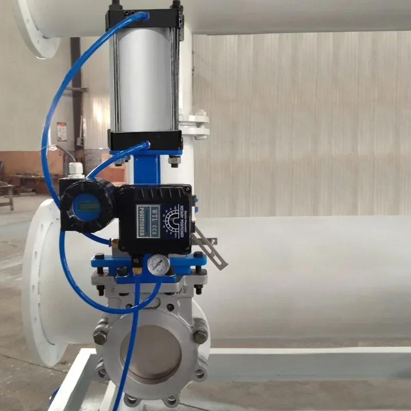 Лидер продаж, 100 мм, пневматические шламовые ножевые затворные клапаны, не выпадающий стержень