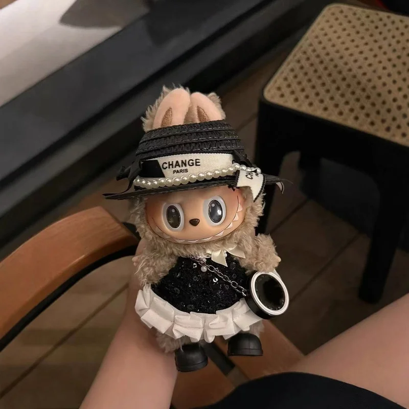 

For Labubu Cloths，Only Clothes, Classic Black and White Elegant Dress for The First and Second Generation Dolls