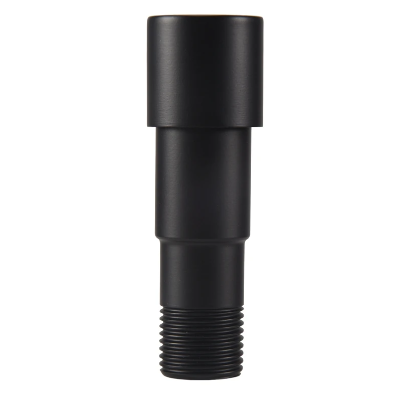 ABXH صمام زاوية أسود 304 صمام إيقاف مياه الفولاذ المقاوم للصدأ مانع للتسرب المياه الباردة والساخنة ملحقات الحمام العامة