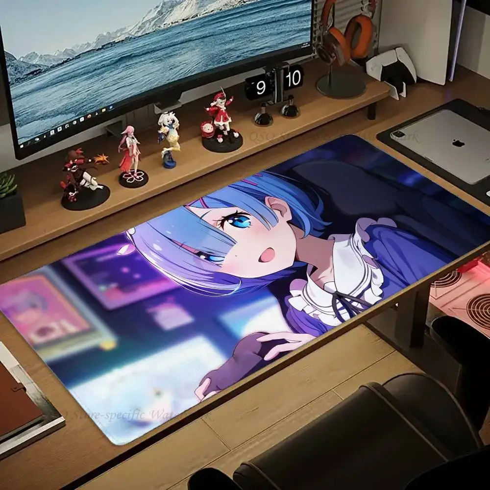 Re Life in a Different World from Zero Mousepad Non-slip Suitable For Office Computers Laptops E-sports Game Desk Mats XXL Keybo