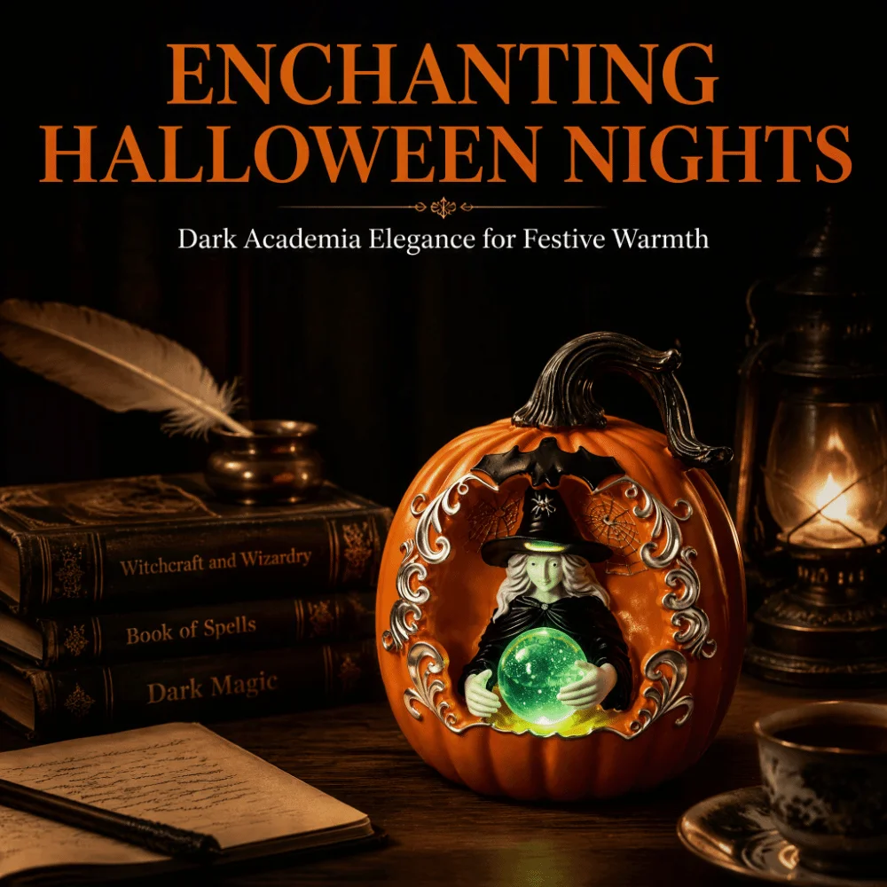 Witch Pumpkin Resin Resin Pumpkin Glowing Night Light Glowing Pumpkin Lamp Witchy Tabletop Halloween Pumpkin Light Party Decor