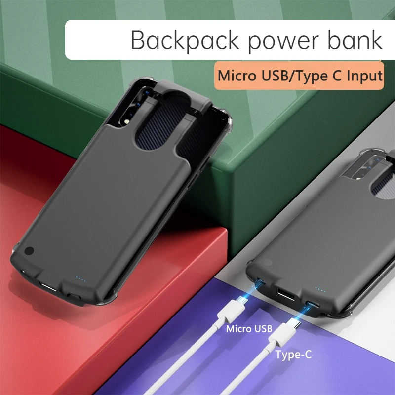 20000mah Back clip charging bank for iPhone 13 12 11portable charger Battery charger box cover Battery