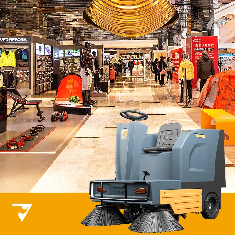 Chancee U135 Hot Sale Automatic Ride On Floor Scrubber Dryer Concrete Tile Cleaning Machine