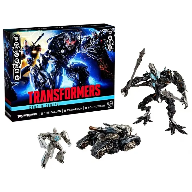 Original Hasbro Transformers SS Studio Series THE FALLEN MEGATRON SOUNDWAVE Set Anime Figure Hobbies Toys Collectible