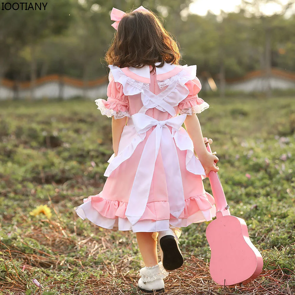 Sprookje Fantasie Wonderland Alice Lolita Meid Cosplay Kostuum Halloween Prinses Jurken Carnaval Feest Podium Met Verkleedpartijen