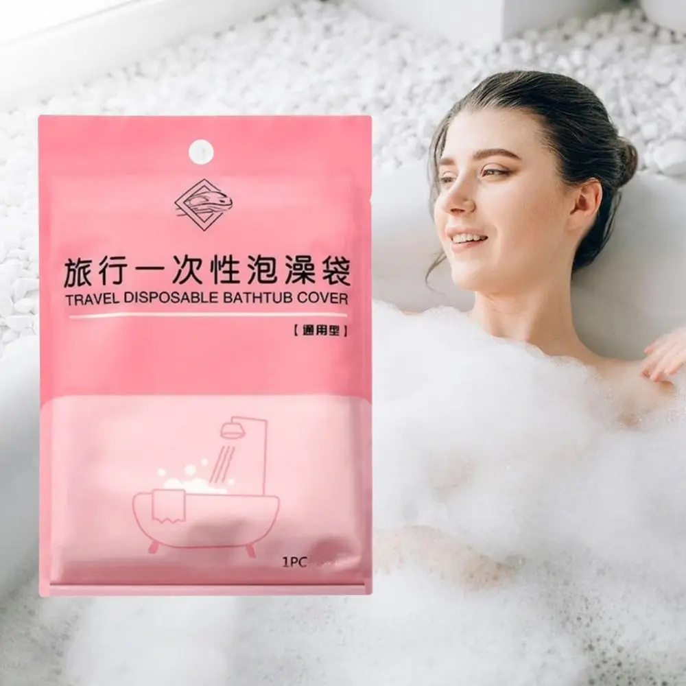 

Waterproof Disposable Bathtub Cover Bath Bucket Film Liner Bathing Bag Bathtub Dust Bag Security Isolation Of Bacteria