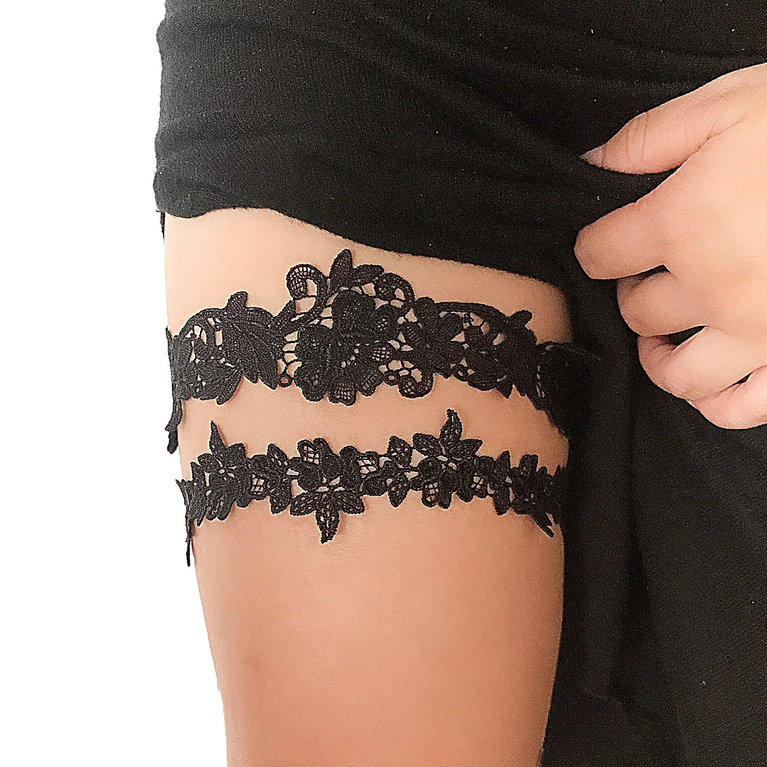 Wholesale Women Girl Princess Cosplay Wedding Party Bridal Lace Floral  Leg Ring  Garter Belt in Stock