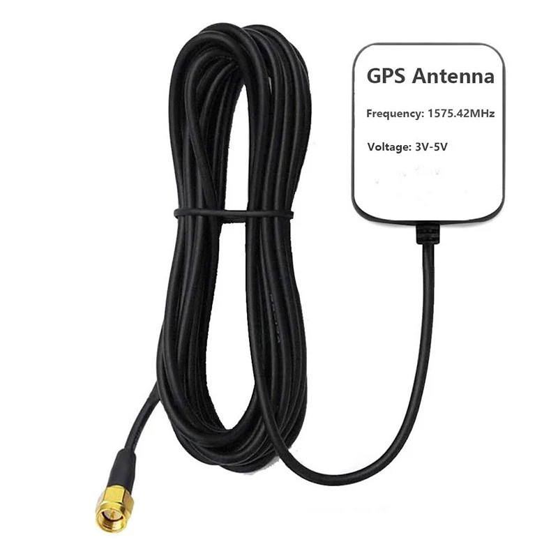 50 قطعة هوائي GPS نشط مقاوم للماء هوائي GPS نشط مع موصل SMA ذكر 28dB كسب ، 3-5VDC هوائي GPS المغناطيسي