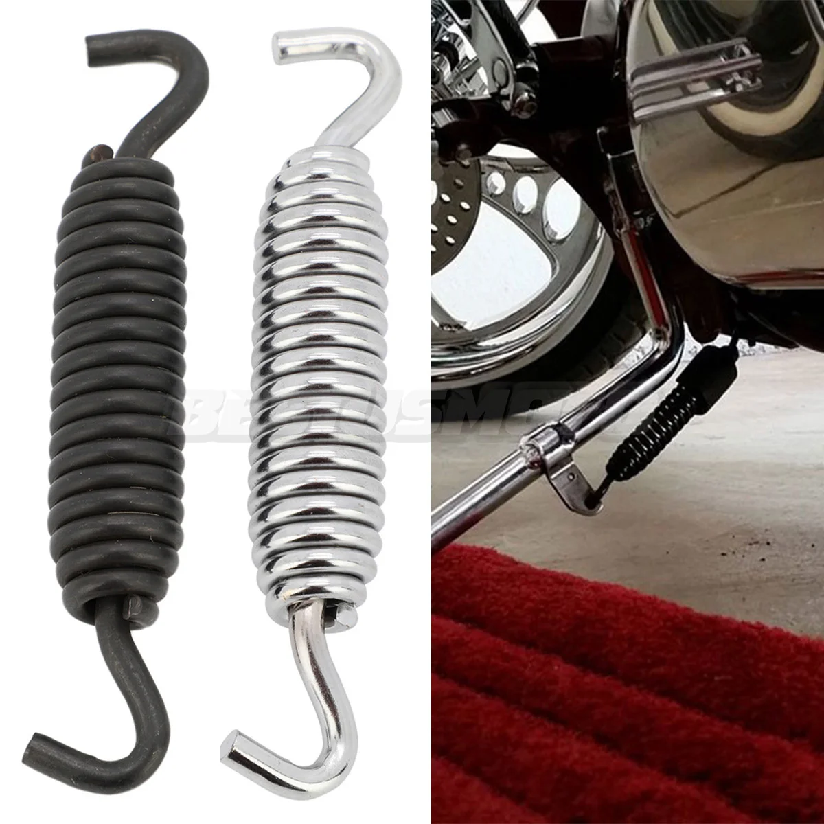 

Jiffy Stand Kickstand Spring For Harley Sportster XL883 XL1200 X48 Softail Fatboy Breakout Touring Road Electra Street Glide