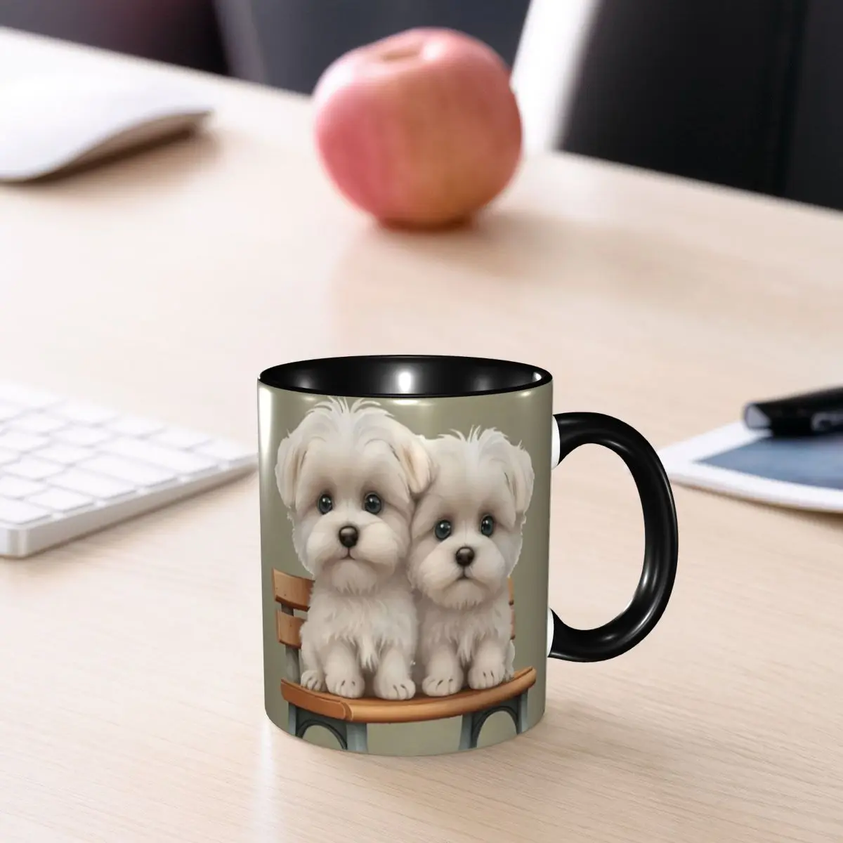 Border Collie Pet Dog Mug Funny Ceramic Coffee Cups Tea Mugs Milk Cup Drinkware Gift for Woman Man