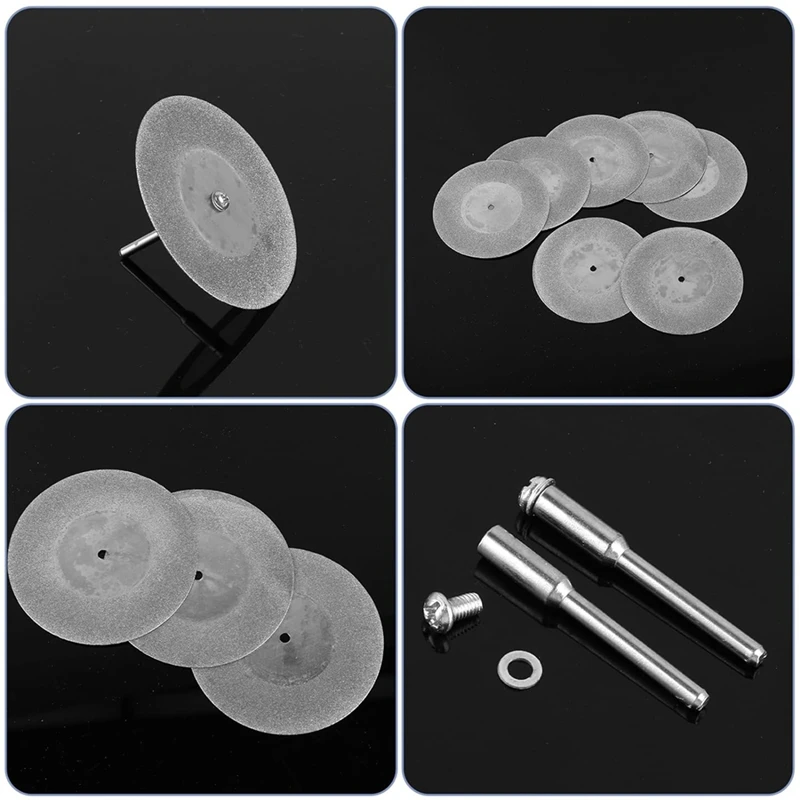 10 Pcs Glass Cutting Disc 60Mm Diamond Cutting Wheel Cut Off Wheels For Rotary Tool Drill Attachment Polishing Tiles