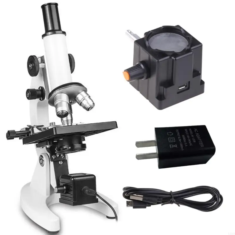 Éclairage LED blanc USB Y3NB USB pour microscope stéréo caméra Bottom Biological Microscope Lampe Source avec adaptateur