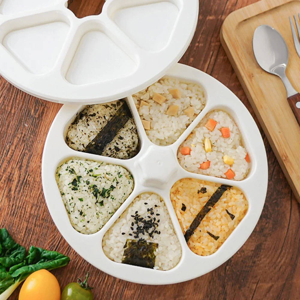 Sushi Rice Ball Mold Boxes Triangle Rice Handmade DlY Storage Sushi Lunch Bento Mold for Making Nori Rice Home Cooking Tools