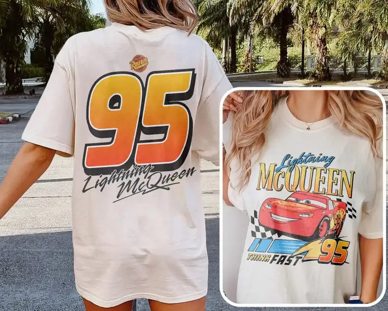 

Family Summer Men Women's Sally I'm Lightning Cars Mcqueen Graphic T Shirts Accessories Funny Cotton Couple Top Kids Tee Clothes