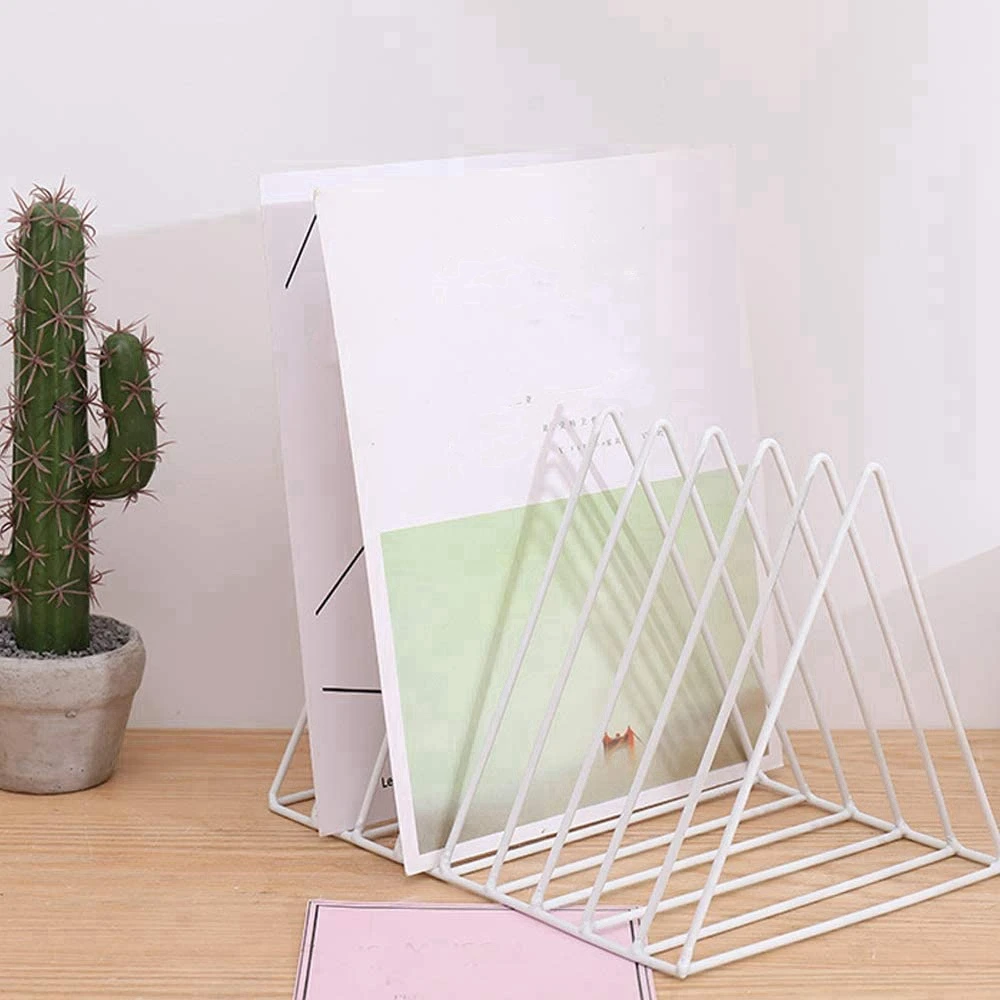 Трехугловая стойка для файлов и стеллаж для магазинов, 10 ячеек, стеллаж для газет, хранение файлов для офиса, украшение для дома