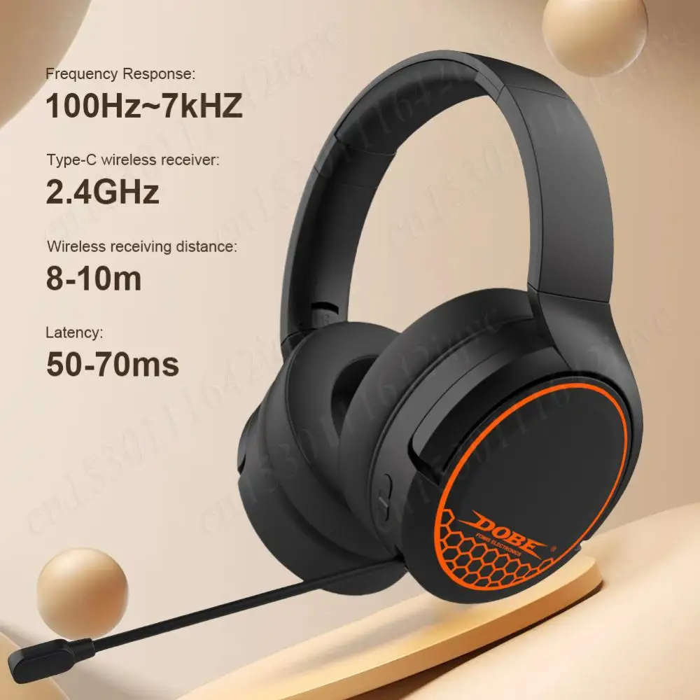 BT 5.4 2.4G Wireless Gaming Headset Call Noise Cancelling Gamer Headset Stereo Bluetooth Headphones for Switch/PS5/PS4/PC/Phone